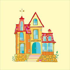 Fototapeta premium beautiful mansion in which you will live happy!