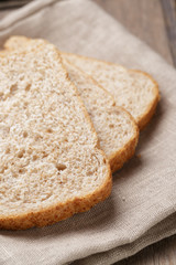 slices of healthy oat bread