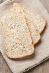 slices of healthy oat bread