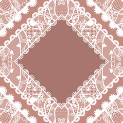 Lacy vintage background. Vector illustration.