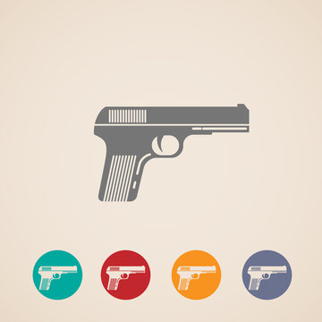 set of gun icons