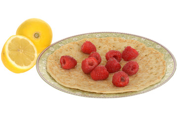 Pancakes with Raspberries