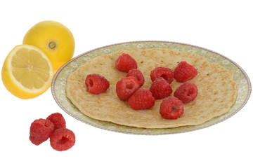 Pancakes with Raspberries