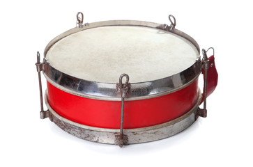 pioneer drum isolated on white background