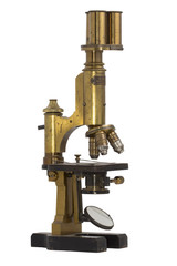 Old vintage microscope