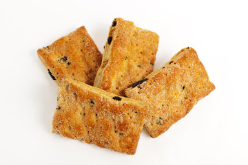 Baking cookies with raisins