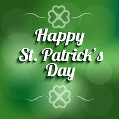 Fototapeta na wymiar St Patrick day background sign