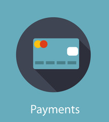 Online Payments Flat Concept Vector Illustration