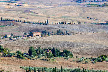 Tuscany autumn landscape