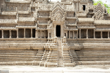 Miniature copy of Angkor Wat Temple at Wat Phra Kaeo, Temple of