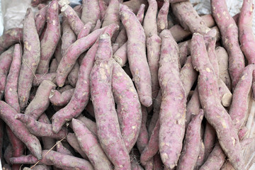 Yam at the market