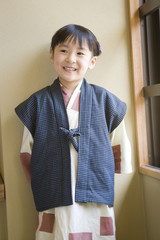 girl wearing yukata