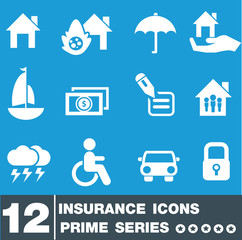 Insurance icon set,vector