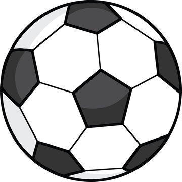 Soccer Ball. Illustration Isolated on white