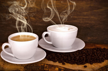 Kaffee und Cappuccino genießen :)