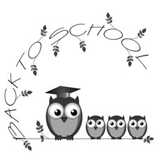 Monochrome back to school twig text