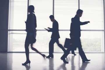 Business silhouettes