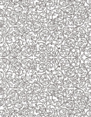 植物柄のパターン 