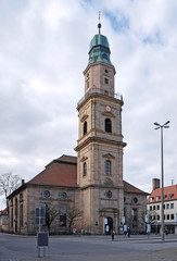 Fototapeta na wymiar Kościół hugenotów w Erlangen
