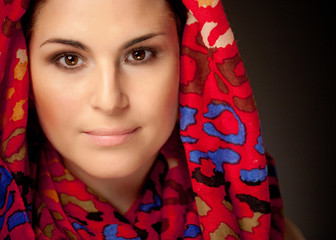 Muslima mit Kopftuch
