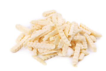 Abundant frozen french fries.