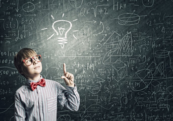Smart schoolboy