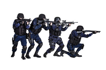 SWAT team in action