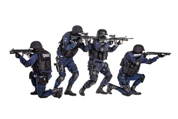 SWAT team in action