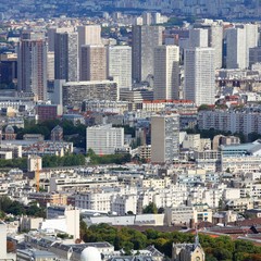 Fototapeta na wymiar Paris - aerial view