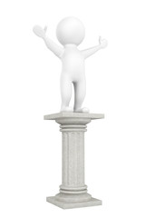 3d person over classic column