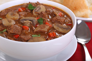 Beef Soup Closeup