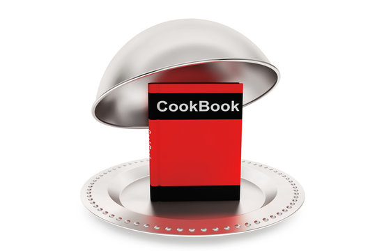 Silver Restaurant cloche with Cook Book