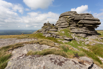 Great links Tor Dartmoor Devon Uk © annacurnow