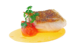 fried fish with lemon sauce