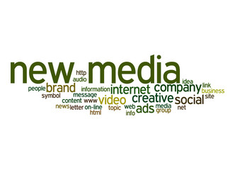 New media word cloud