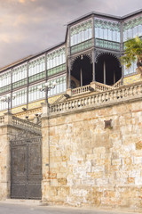medieval buildings in the historic city of Salamanca, Spain