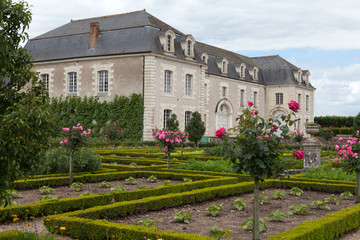Garden in  Chateau de Villandry. Loire Valley, France