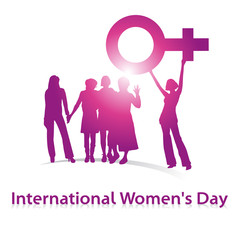 International Woman's Day,pink,Shilouette Women