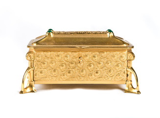 Luxury box over isolated white background