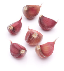 Garlic clove isolated on white background cutout