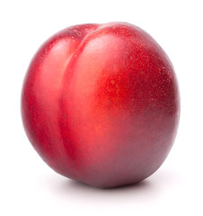 Nectarine fruit isolated on white background cutout