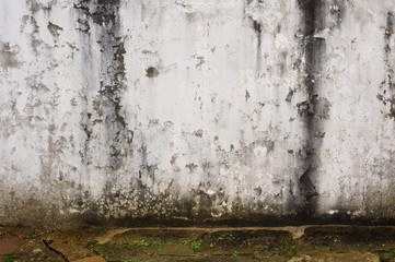 Hintergrund marode Wand mit Wasserschaden