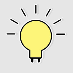 light bulb idea vector illustration