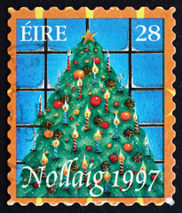 Postage stamp Ireland 1997 Christmas Tree, Christmas
