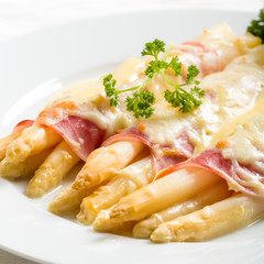 Spargel Gratin