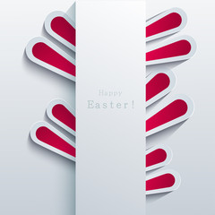 Vector modern easter bunny background. Eps 10