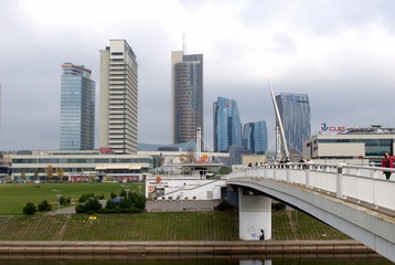 New modern skyscrapers in Vilnius