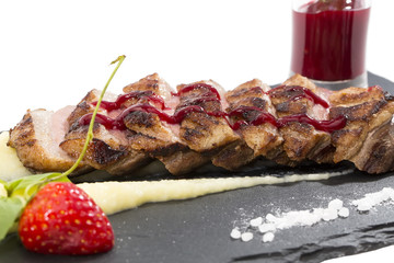 roasted goose breast