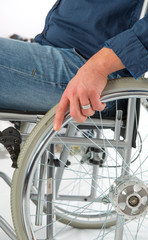 in the wheelchair