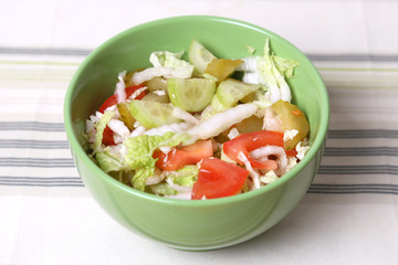 salad in dish